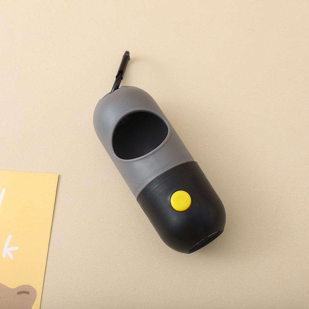 Pet Waste Bag Holder with LED Light – Walk Safe & Clean