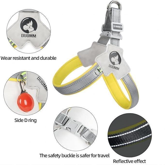 Easy-Control Reflective Harness for Dogs & Cats