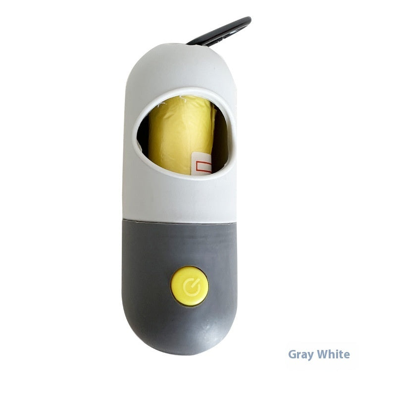 Pet Waste Bag Holder with LED Light – Walk Safe & Clean